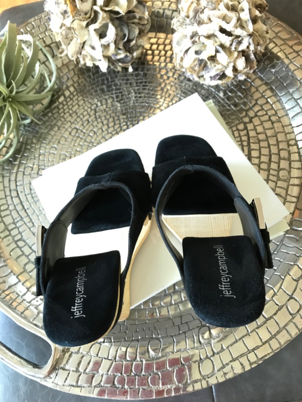 STATEMENT AVANT GARDE JEFFREY CAMPBELL ETHEREAL WOOD PLATFORM HEALS BLACK - Picture 7 of 16